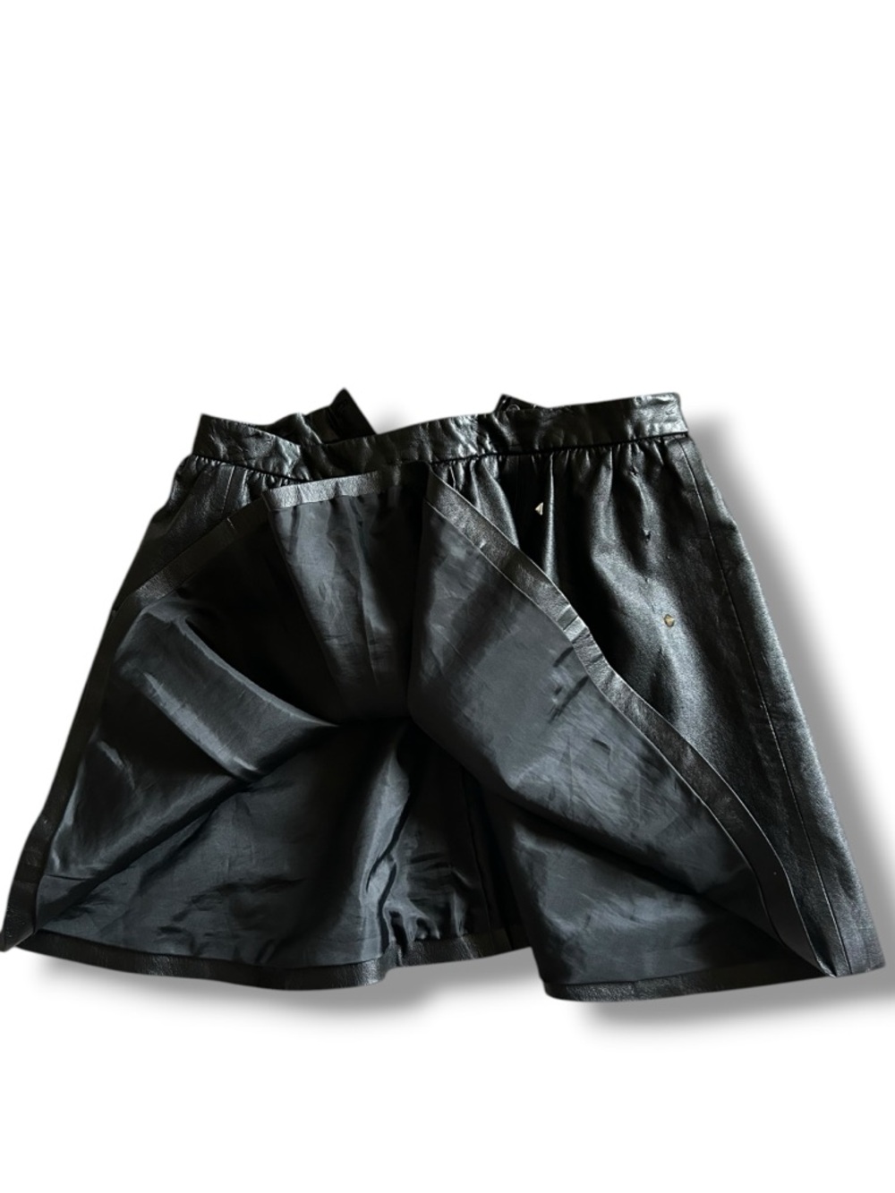 DIVIDED Faux Leather Studded Skater Skirt BLACK - Picture 10 of 10